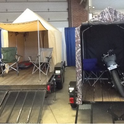 Turn your flat bed trailer into the perfect camping spot with Flatbed Tents. Only takes 10 minutes to set up your tent and you can sleep warm and dry.