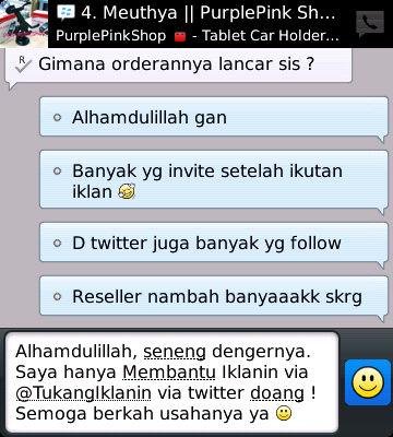 Tukang Iklanin Bisnis Online Kamu via Twitter | Mau Jualannya @JadiLARIS juga ? | Wajib FOLLOW + MENTION. Langsung Kami RETWEET. Selagi masih GRATIS ! ˆ⌣ˆ