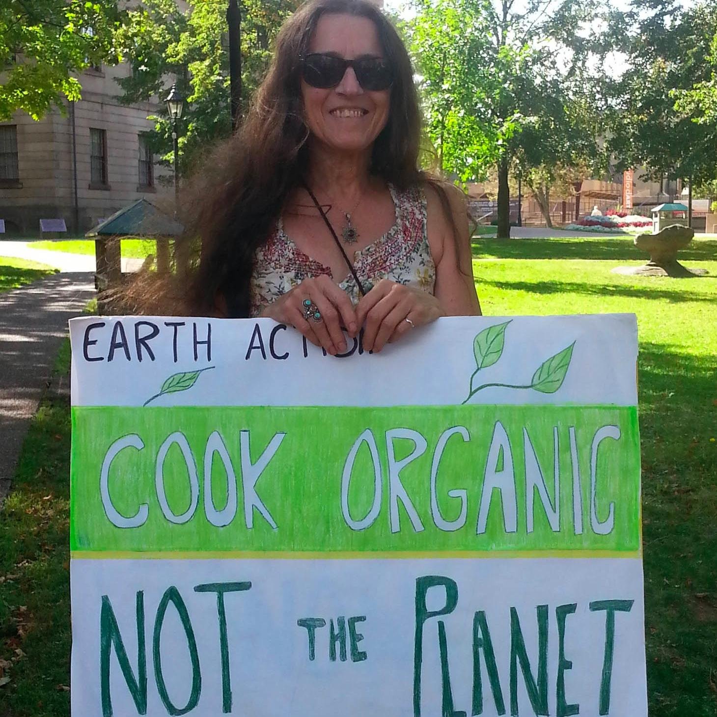 Earth Action coordinator, food grower, beekeeper, forest dweller, vegan, Green Party of PEI leader 2005 - 2012.