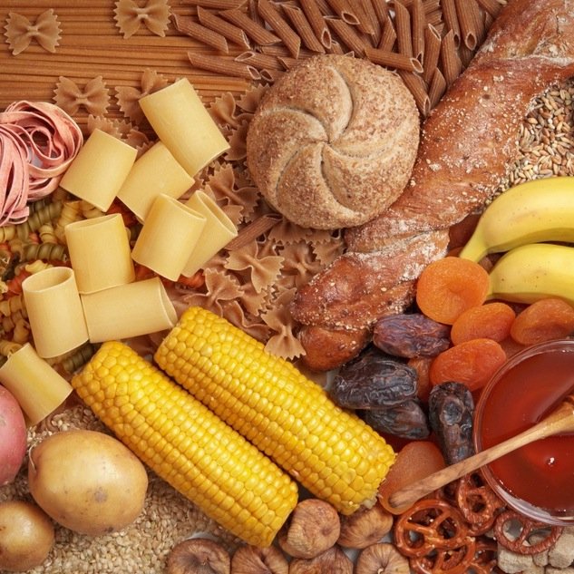Eat starchy staples, fruits and veggies.