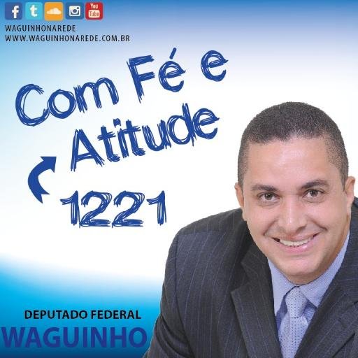 Waguinhonarede's profile picture. Esposo da FABÍOLA,Cantor e Missionário, recuperando drogados e ex presidiários,fui Candidato a Senador com 1.296.946 em 2014 vote 1221 Deputado Federal!