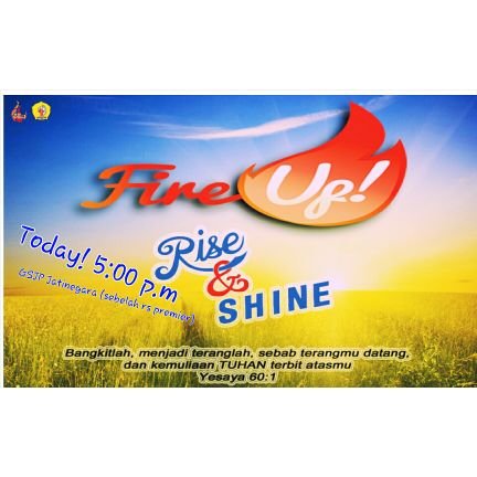 GSJPDI's profile picture. Gereja Sidang Jemaat Pentakosta di Indonesia Sunday Service (10:00 WIB)      Youth Service (Saturday,17:30 WIB)            Women Service (Tuesday,16:00 WIB)