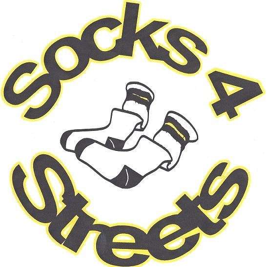 providing new socks to the homeless and natural disaster victims.