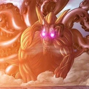 Gyūki, the 8-Tailed Beast. Bee and I, we'll difinitely best Naruto and Kurama. The stand no chance. [NRP]