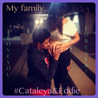 I love my daughter ❤ #CataleyaWilson 1.15.15 &&& i love my baby daddy , hubby , babe , future #Forever&Ever ❤ Feb. 17. 2014