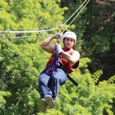 Inaugural NY Guardian Fan, Zip-line Enthusiast