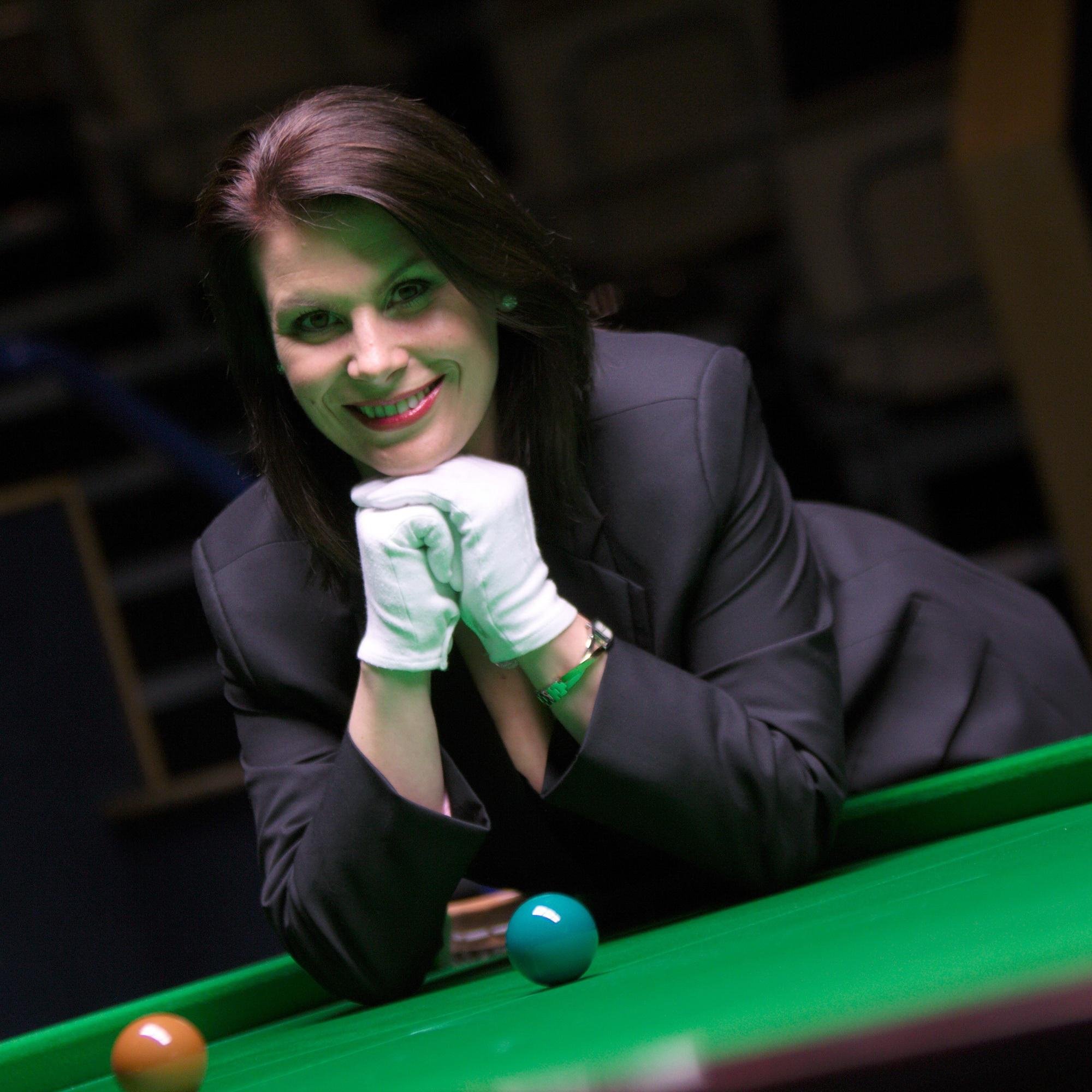 Cue sports specialist Worlds 1st Professional Female Snooker & Pool Referee  Speaker  #ladyref Contact - michaelatabbevents@gmail.com