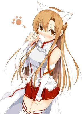 HeroineAsuna's profile picture. She has long orange-brownish chestnut hair and hazel eyes. In the early levels of SAO,She wears a dark red leather tunic with a lightweight copper. #Multiverse.