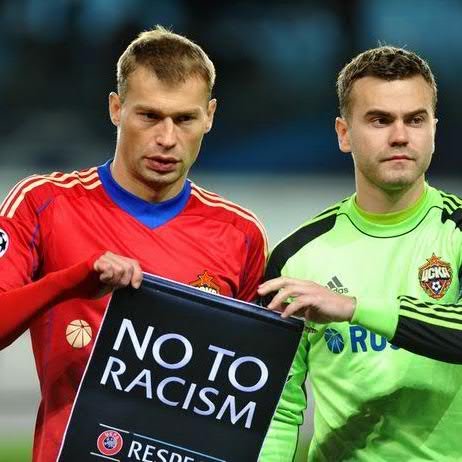 #CSKAFansAgainstRacism  - we are a grassroots initiative that was formed in 2014 to tackle problems of racism in our club.  Contact: WeAreCSKA@bk.ru