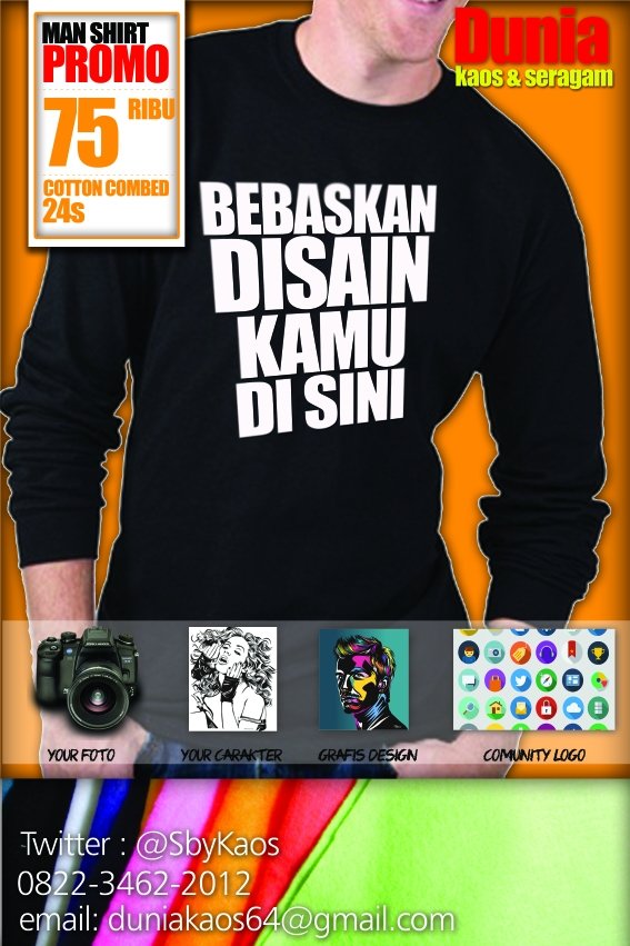 bikin kaos instan bisa di tunggu cp: 082234622012
