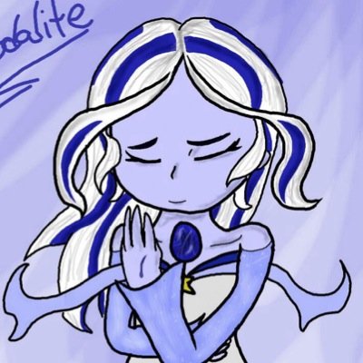 Listen to the faint tune, the calming melody of a harp combined with the waters..That's what I am..My name is Sodalite, holder of healing blood [SU OCRp]