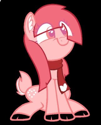 Hi! I'm Fusion Candy the deer pony. I'm the element of sweetness. I'm also blind... :D