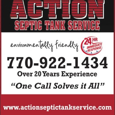 Action Septic Tank Service provides septic and sewer service for North Atlanta and Metro Atlanta. For more information and service, call 770-922-1434.