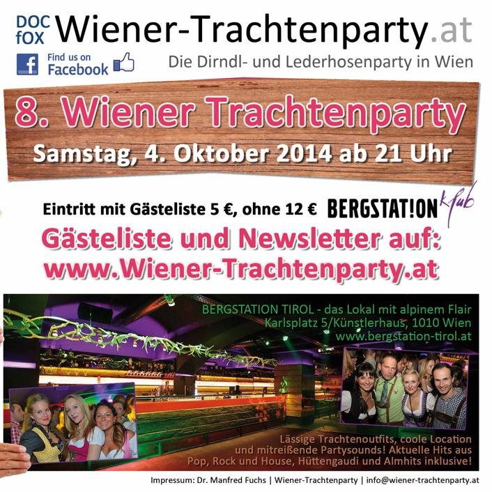 WienerTrachtenp's profile picture. Wiener-Trachtenparty! Die Dirndl- und Lederhosenparty für ALLE die gerne Tracht / Dirndl / Lederhosen tragen! -  Bitte folgt mir!