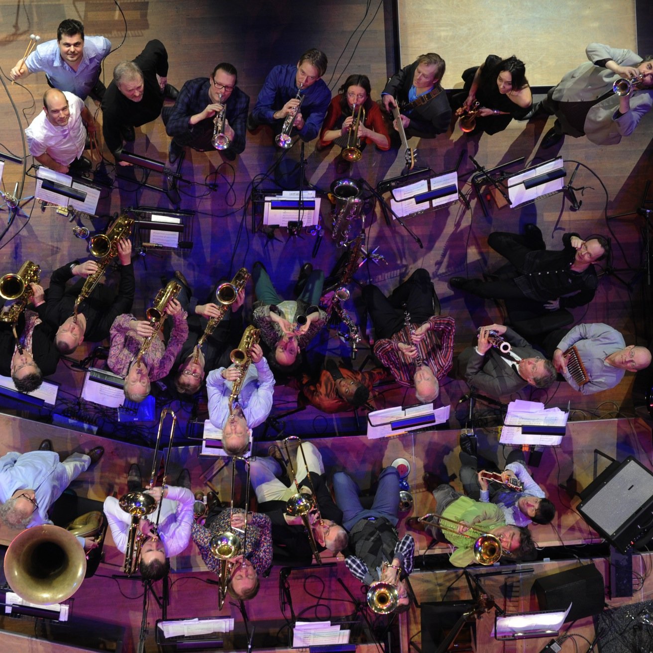 DKBigBand's profile picture. The DKBB, 26 musicians active in contemporary, classical, jazz and improvised music, plays new pieces with improvisation by a broad range of composers.