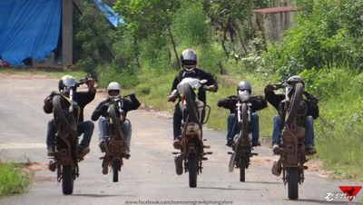 We are professional motorbike freestyle stunting team from Mangalore,India ..
Contact/Watsapp us - +91-8050230759