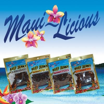 There are 4 flavors. Teriyaki, Sweet & Spicy, Original, and Hot., sold in 1.8 oz. and 3.65 oz. bags. TRY IT!