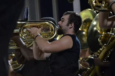 Baritone in the Apache Marching Band.