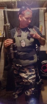 I am a bounty hunter a roller derby girl, coach, natural born bad ass, covered in tats, hard outside soft inside, love my 9mm