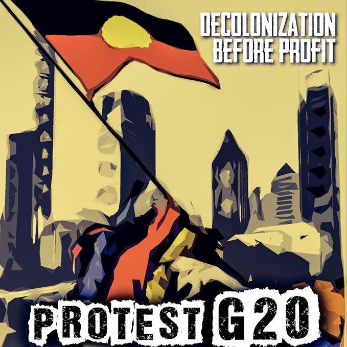 Join sovereign First Nations as we gather & boycott the #Genocidal20 in Brisbane - November 2014. To support this event visit http://t.co/1qExiaGWg3