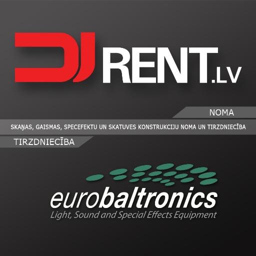 DJrent & Eurobaltronics
_____T. 29586224, 25673776._____  SKAŅAS, GAISMAS, SPECEFEKTU UN SKATUVES KONSTRUKCIJU NOMA UN TIRZDNIECĪBA
http://t.co/2BKgq0L9AT