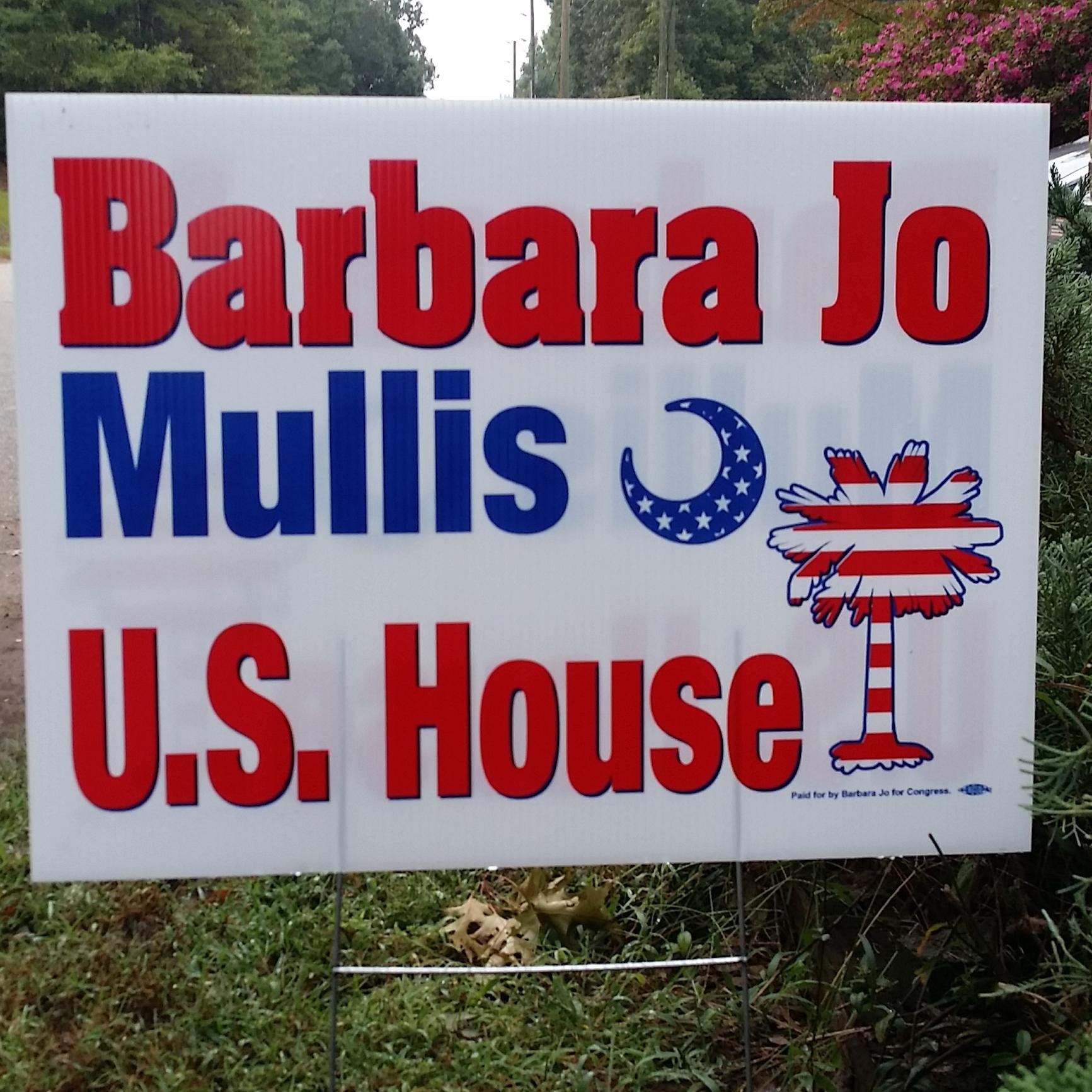 BarbaraJoMullis's profile picture. Democratic Candidate for Congress (SC-3), Grammy of twin 3 yr olds, Former teacher of 41 yrs, National Board Certified, Born Again, Government That Works!