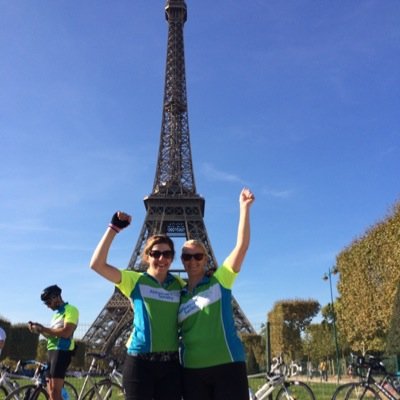 This September @nicolawatson13 & @ahousto86 are cycling 300 miles from London to Paris to raise funds for @alzheimerssoc. Please donate below: