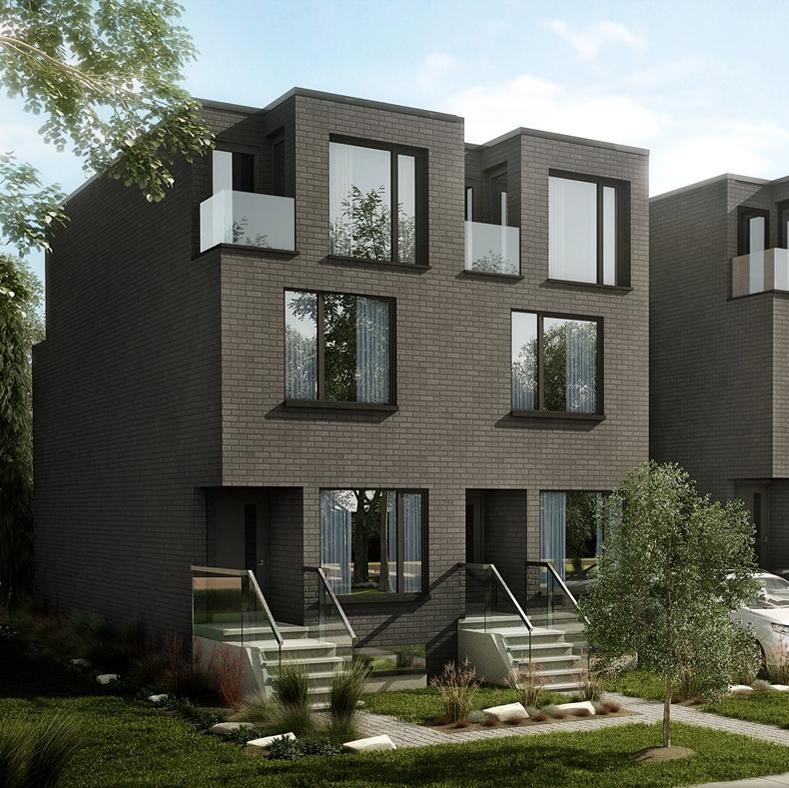 Signature Five. Luxurious townhome city living in the heart of Brockton Village. A personal statement, an expression of your personality, an enduring statement