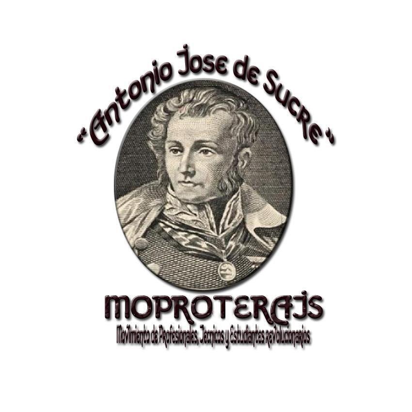 moproterajs2014's profile picture. MOVIMIENTO DE PROFESIONALES, TÉCNICO Y ESTUDIANTES REVOLUCIONARIOS ANTONIO  JOSE DE SUCRE