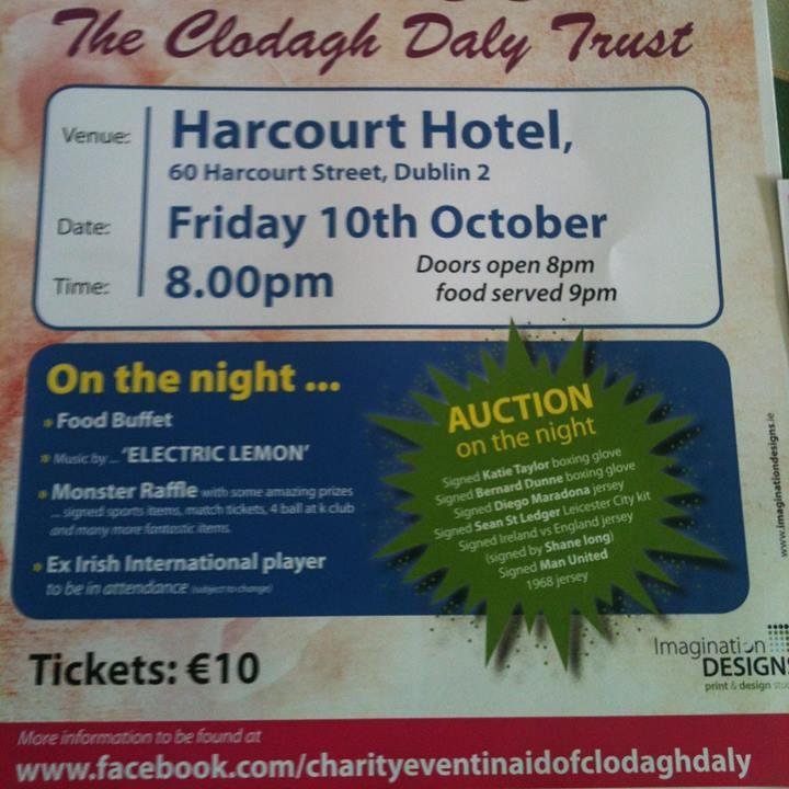44Aa4on's profile picture. On Friday 10th Oct, at the Harcourt Hotel we are holding the Biggest Sports Auction Ireland has ever seen.  Check out our FB page in the link below to bid live!