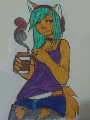 Hi I'm Minty! I like late mornings and coffee, my beanie and my chrystal. Wanna have some coffee?|RP|All drawings of Minty are done by me