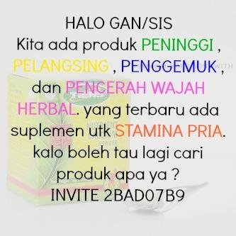 GARANSI 100% barang pasti sampai dg selamat | CP: PIN:26B85CDC | SMS +6285720508640 | instagram: @SolusinyaSehat