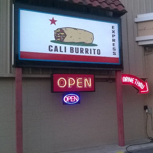 Locally Owned Restaurant Serving Fresh Mexican Express Food. Reputation: Best and Biggest BURRITOS in town. Here Regular Is MUY BIG and BUENO.
