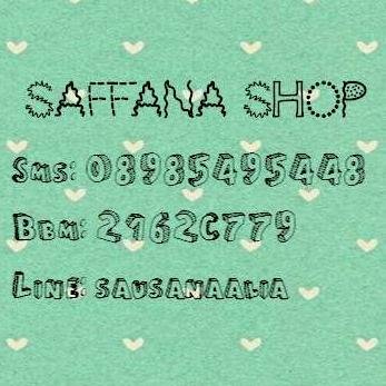 saffanashop's profile picture. Format; Nama - Alamat Lengkap - No Hp - Order; CP: 08985495448