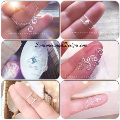 Knuckle Rings, Midi Rings, Full Finger Rings, Sterling Silver Rings