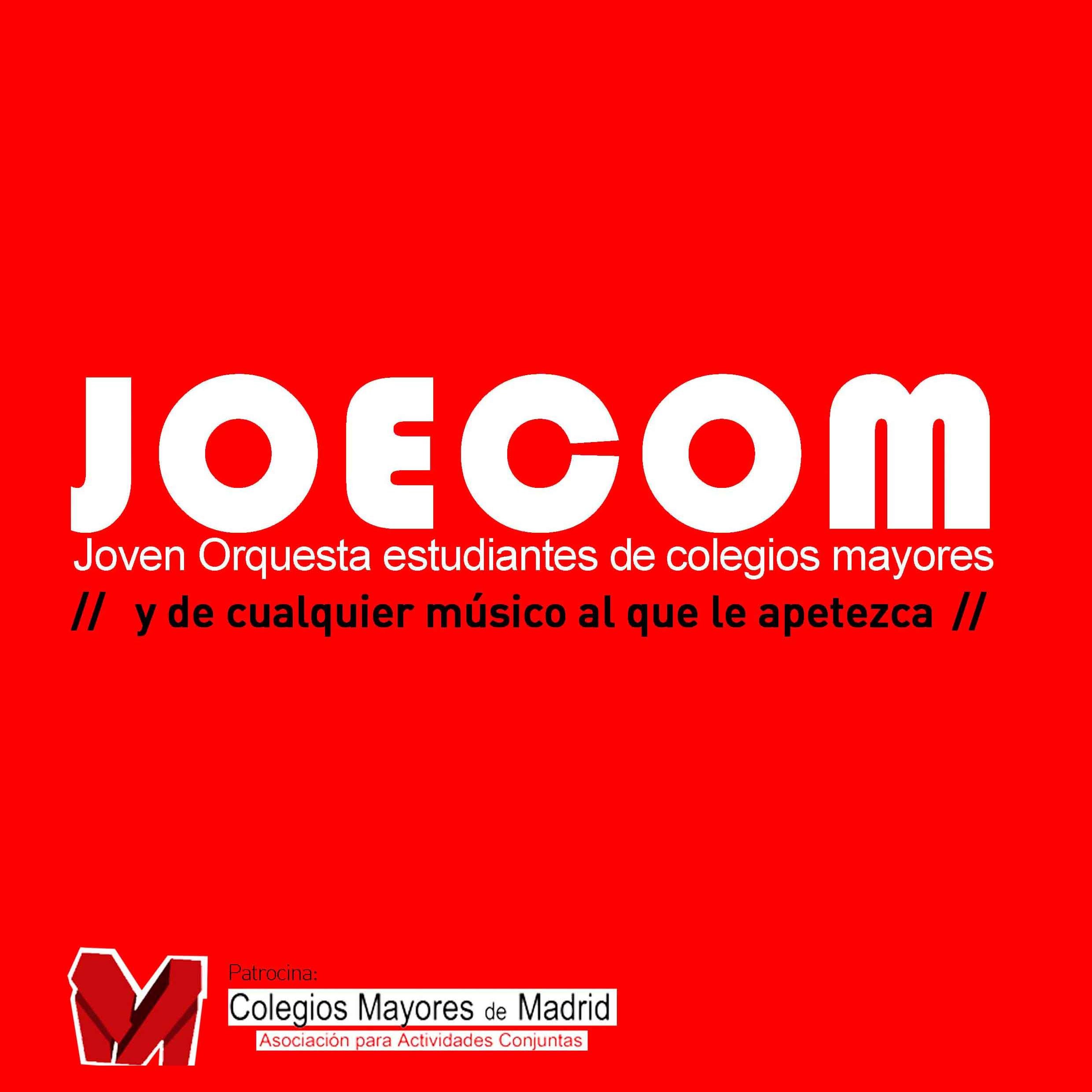 Orquesta de Estudiantes residentes en Colegios Mayores de Madrid, (y de cualquier músico al que le apetezca).
Inicio en el año 2013. 
💻: contacto@joecom.org