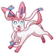 To keep others from fighting, Sylveon projects a calming aura from its feelers, which look like flowing ribbons. It wraps those around its Trainer's arm when th