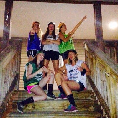 6 girls 1 porch
