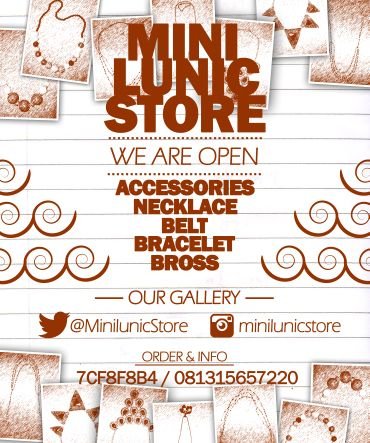 accesories and all stuff..more fashion..more and more..we can colour ur day :D