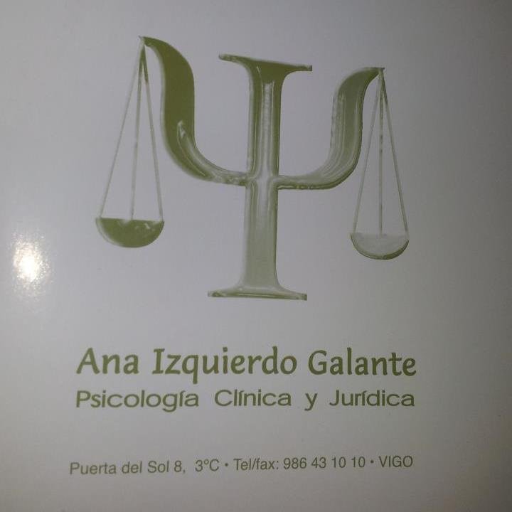 Propietaria en Gabinete Psicológico Ana Izquierdo Galante. Psicóloga Especialista en psicología clínica y máster en psicología jurídica.