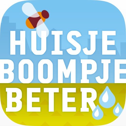 HuisjeBeter's profile picture. Huisje Boompje Beter is een gratis app om je te inspireren en helpen je huis en tuin klimaatbestendig en duurzaam in te richten.