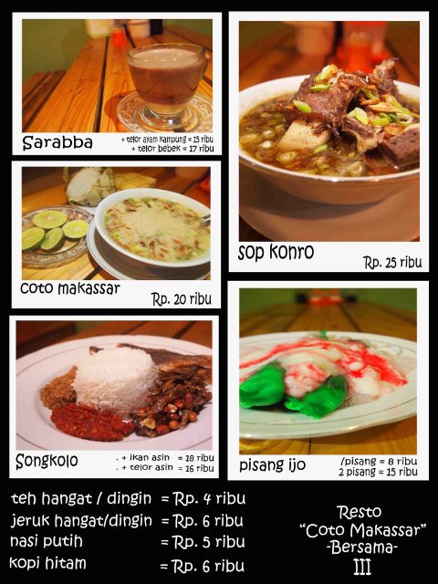 Coto mkssr,sop konro,songkolo,pisang ijo,sarabba,dll ,trima pesanan,alamat DAM&Pasar Segar|balikpapan,,pin bb:2A568A23