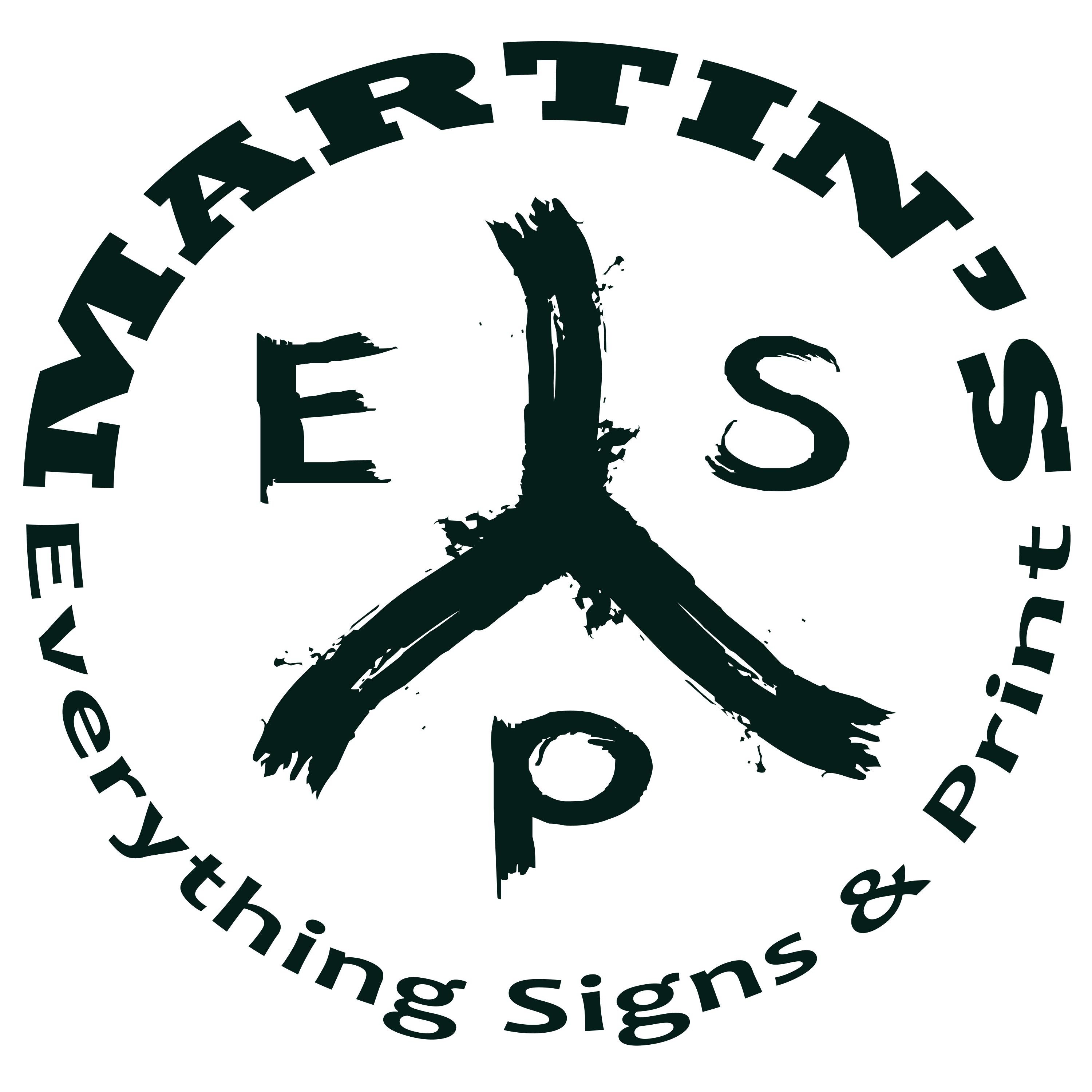 MARTINSESP's profile picture. Martins E.S.P. is your full service sign & print company for custom T-Shirts, signs, vinyl graphics, tickets, decals, full color printing and much much more.