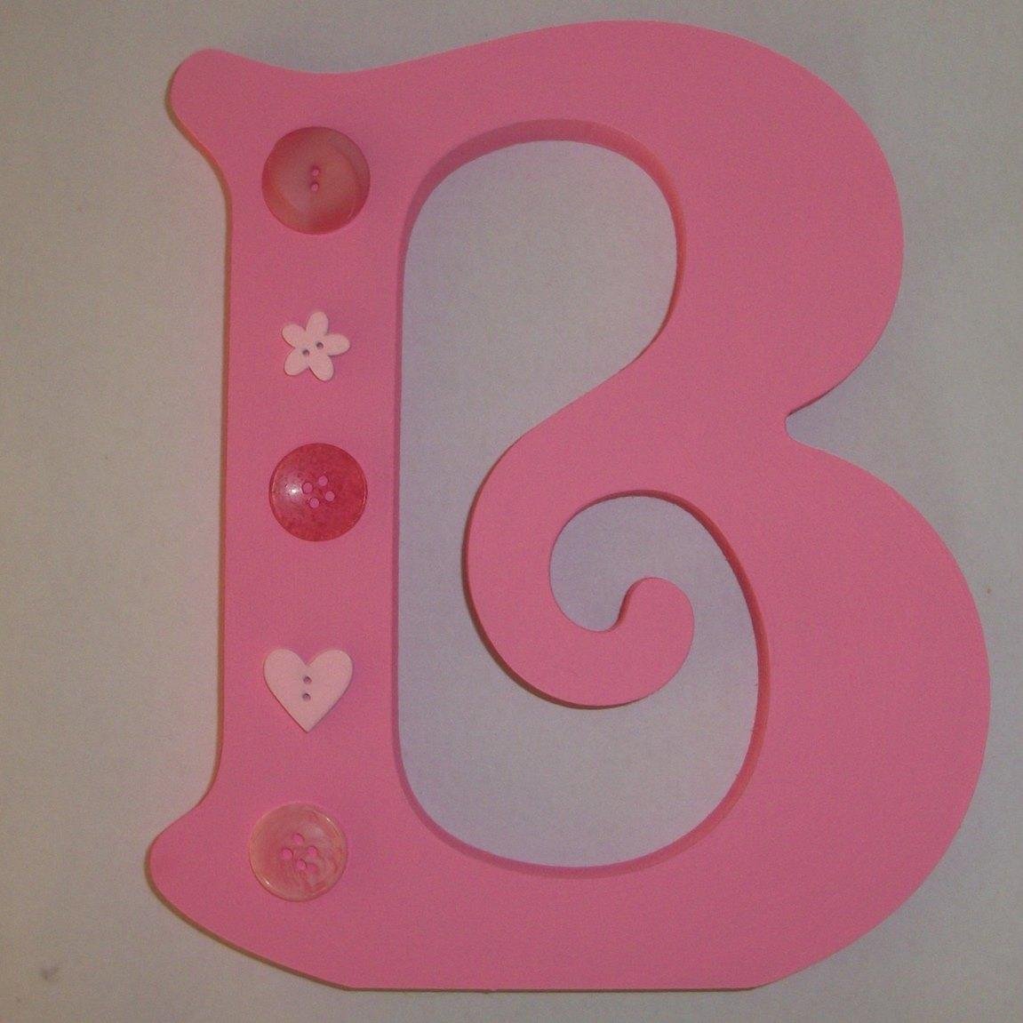 Crafty Button Artist on Canvas, freestanding wooden letters and cards.
