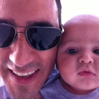 A happy father