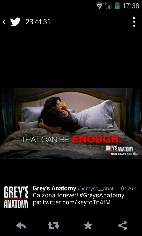 Though that I lost the will to live a few years ago but then Grey's Anatomy saved my life!!!!!!..secret account
