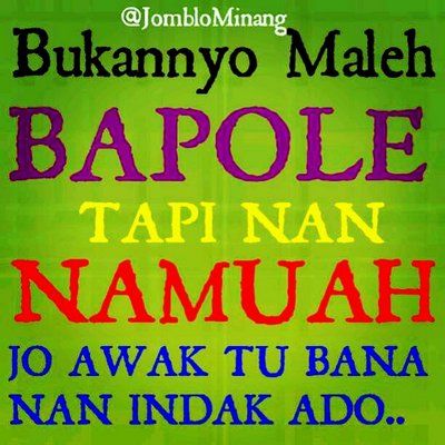 Jomblo Minang At Jomblominang Twitter