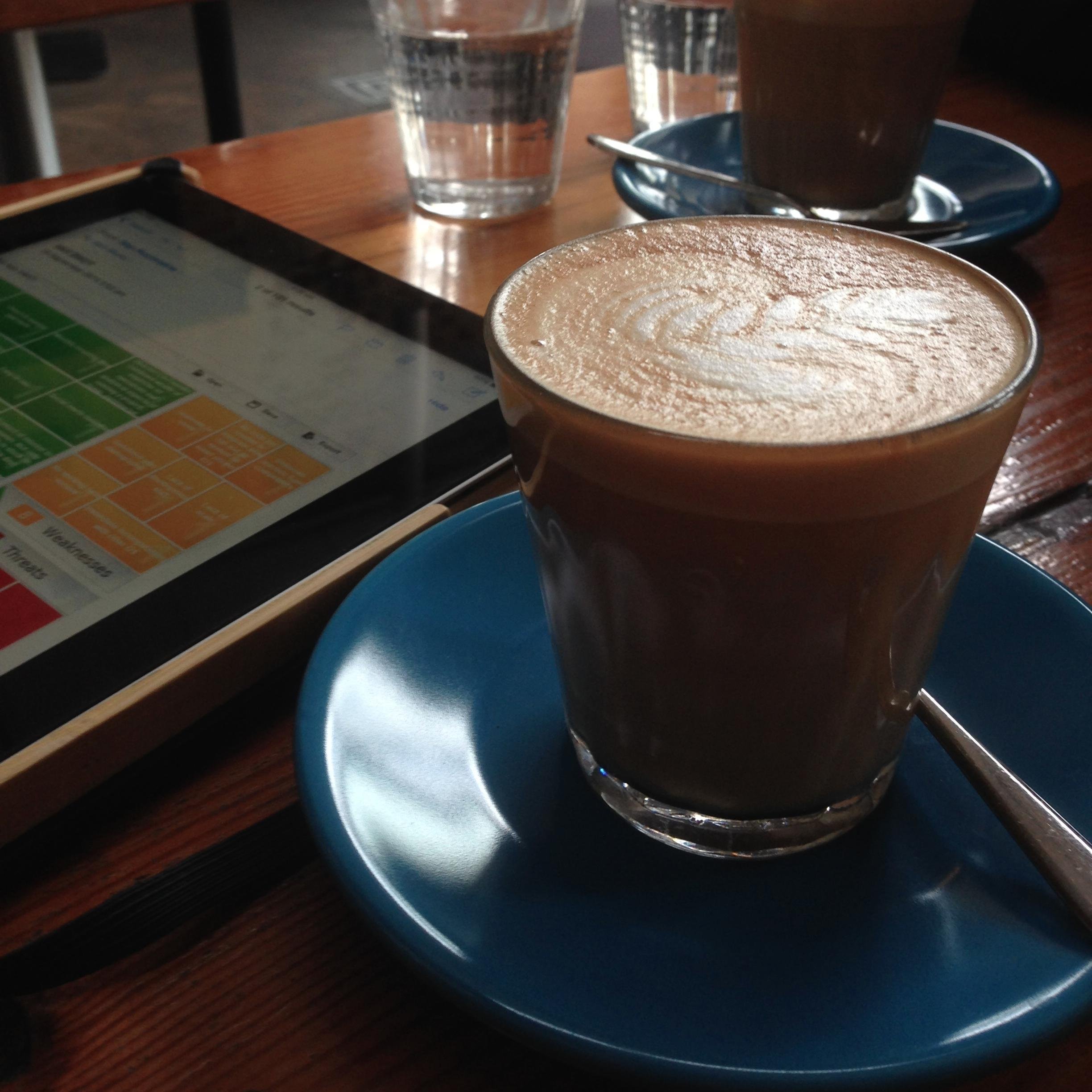 Masterminding in a Melbournian backdrop of a day dreamers amalgamated pipe laying utopia - facilitated by a latte.