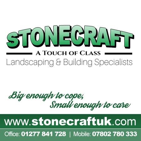 Stonecraft. Specialists in Block Paving, Driveways, Patios, Brick Walls, Steps, Paths, Water Features & Timber Decking Tel: 01277 841 728 Mob: 07802 780 333
