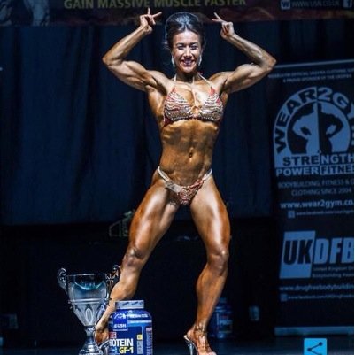 Live in Luton Natural Fitbody PRO competitor with WNBF representing the UKDFBA Team UK 2014 in Boston USA